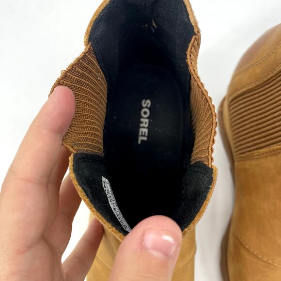 Sorel Size 7 Brown chelsea wedge Booties - Picture 5 of 8